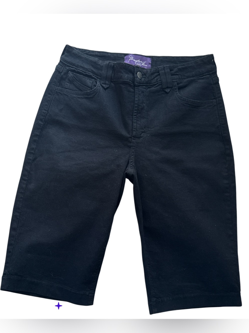 NYDJ black knee shorts sz 10